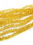 Triunghi de cristal ~2.2x~4x~3.5mm fațetat ~27cm ~130 bucăți 1 șir 342830