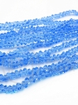 Triunghi de cristal ~2.2x~4x~3.5mm fațetat ~27cm ~130 bucăți 1 șir 342833