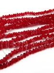 Triunghi de cristal ~2.2x~4x~3.5mm fațetat ~27cm ~130 bucăți 1 șir 342837