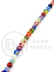 Glob de sticlă Millefiori ~ flori de 4mm ~ 100 buc 343479