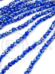 Mărgele de sticlă vârf ochi ~4mm, model lampwork ~100 bucăți 343480