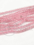 Ochi de pisică 3mm fațetat roz 36cm ~122 pieces 1 șir 343605