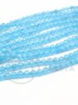 Ochi de pisică 3mm blue fațetat 36cm ~122 pieces 1 șir 343606