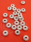 Mărgele 8.5x3.5mm brad alb argintiu 1 pachet 40g ~280 buc 311889