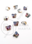 Fluture cristal 6x7.5x4.5mm gaură galvanizată 1.2mm 1 pachet 5 buc 335360