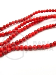 Bilă Howlite roșie de 4mm, 37cm, ~95 bucăți, 1 șir 351114