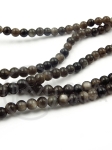 Obsidian Argintiu Strălucitor Bilă 4mm 38cm ~92 bucăți 1 șir 351229