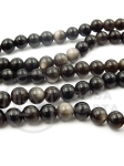 Obsidian Argintiu Strălucitor Bilă 6mm 38cm ~61 bucăți 1 șir 351230