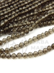 Cuarț fumuriu natural ~3mm bilă fațetăta 39cm ~125 bucăți 1 șir 351260