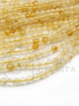 Citrină ~3mm bilă fațetă 38cm ~135 pieces 1 șir 351265