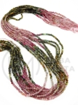 Tourmaline ~2mm bilă fațetă naturală 38cm ~190 bucăți 1 bucată 351267