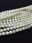 Şir de mărgele albe din sidef 8mm ~49buc. 351326