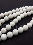 Bilă de jadeit alb 8mm 38cm ~48 bucăți 1 șir 351348