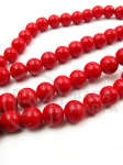 Bilă jadeită roșie de 8mm, 38cm ~48 buc., 1 șir 351349