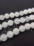 Bilă de jadeit natural de 8 mm, 38 cm, ~46 pieces, 1 şir 351371