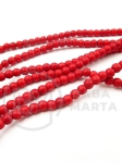 Howlit roșu ~ bilă de 4 mm 38 cm ~ 104 bucăți 1 șir 351373