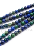 Bilă naturală de crisocolă și lapis lazuli ~4mm ~90 bucăți 39cm 1 șir 351395
