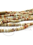 Jasper Aqua Terra cilindru 4x2.5mm ~160 bucăți 38cm 1 șir 351405
