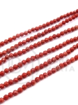 Jasp roșu ~2mm bilă fațetată 39cm ~180 bucăți 1 șir 351420