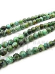 Mărgele africane turcoaz 6mm 38cm ~60 buc 1 șir 351425