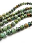 Mărgele africane turcoaz 8mm 38cm ~46 buc 1 șir 351426
