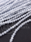 Jadeit ~ bilă fațetată de 3 mm ~ 125 buc 36 cm 1 șir 351473