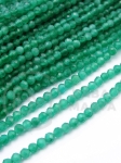 Jadeit ~ bilă fațetată de 3 mm ~ 125 buc 36 cm 1 șir 351487