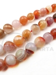 Sardonyx natural bilă 10mm 38cm ~38 bucăți 1 șir 351490