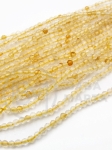 Mărgele naturale citrină 2mm fațetate ~200 bucăți 39cm 1 șir 351537
