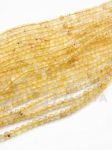 Mărgele naturale de citrină 2mm fațetate ~200 bucăți 39cm 1 șir 351538