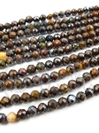 Mărgele Ochi de Tigru ~4mm, fațetate, 39cm ~100 bucăți, 1 șir 351552