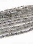 Labradorit ~2.5mm mărgele fațetate naturale 39cm ~160 buc 1 șir 351559