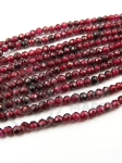 Garnet ~2.5mm mărgele naturale fațetate 39cm ~152 buc 1 șir 351590