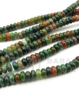 Agat indian natural ~4x~șaibe de 2,5 mm ~152 bucăți 38 cm 1 șir 351601