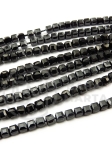 Cub onix ~3x~3mm gaură fațetată 0.5mm 38cm ~130buc 1 șir 351603