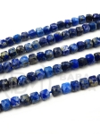 Cub Lapis Lazuli ~4x~4mm fațetat 39cm ~105buc 1 șir 351605