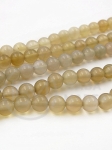 Mărgele gri agat 6mm gaură 1mm 39cm ~64 bucăți 1 șir 351712