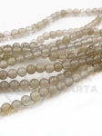 Mărgele gri agat 4mm gaură 0.8mm 39cm ~95 bucăți 1 șir 351738