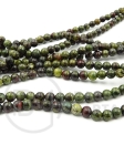 Mărgele naturale sânge de dragon 4 mm gaură 0.8mm ~92 bucăți 38cm 1 șir 351903