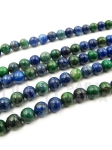 Bilă naturală din crisocolă și lapis lazuli ~6mm ~65 bucăți 38cm 1 șir 351920