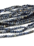 Safir ~2mm gaură fațetată cu bilă 0.4mm 38cm ~170 bucăți 1 șir 351948