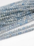 Acvamarin ~3mm mărgele fațetate naturale 39cm ~134 bucăți 1 șir 352449