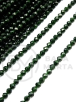 Piatră solară verde ~bilă fațetă de 3 mm ~135 bucăți 353282