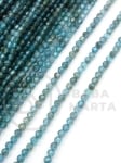 Mărgele de apatită ~3mm gaură fațetată 0.6mm ~125 bucăți 353284