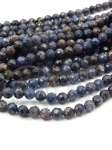 Safir ~3mm bilă fațetata 38cm ~125 pieces 1 șir 353354