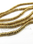 Disc de hematit 4x2mm culoare aurie 40cm ~210 bucăți 1 șir 353372