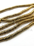 Disc de hematit 4x1.5mm culoare aurie 40cm ~280 bucăți 1 fir 353373