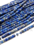 Lapis Lazuli cilindru 4x2.5mm ~160 bucăți 38cm 1 șir 353391