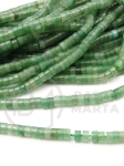 Aventurină cilindrică 4x2.5mm ~160 bucăți 38cm 1 șir 353394
