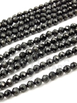 Mărgele fațetate onix ~4mm 39cm ~100 bucăți 1 bucată 353435